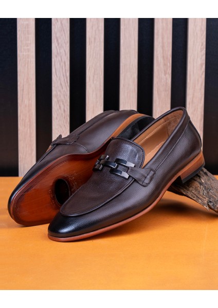 Italyan Stil Iç Dış Naturel Deri Erkek Ayakkabı Kahverengi T14601 fiyatları