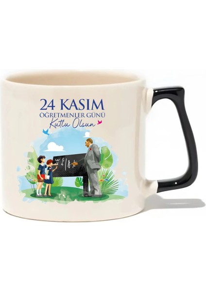 24 Kasım Öğretmenler Günü Kutlu Olsun! Lüks Kupa - Hediye Seramik Kupa