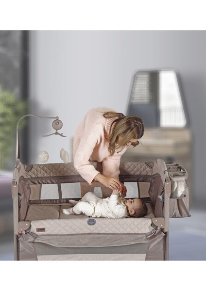 8023 Miami 70X110 Anne Yanı Beşik Oyun Parkı Yatak