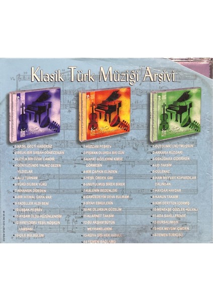 CD Klasik Türk Müziği Arşivi 3 CD Set CD fiyatları