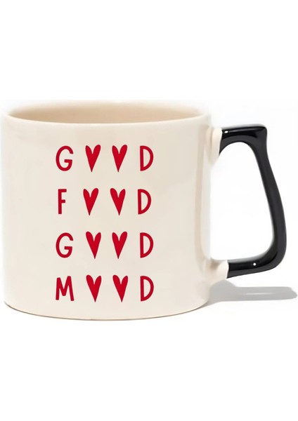 Good Food Good Mood Lüks Kupa - Hediye Seramik Kupa