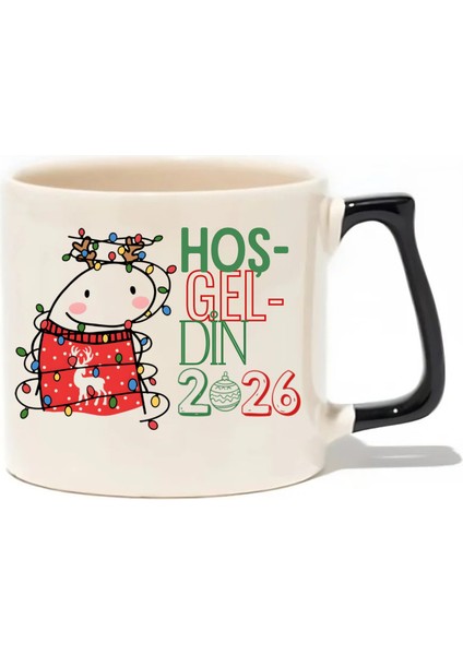 Yılbaşı/yeni Yıl/christmas Temalı Lüks Kupa - Hediye Seramik Kupa