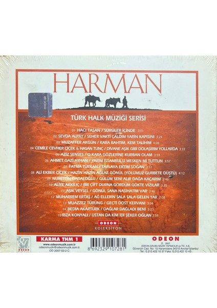 CD Harman Türk Halk Müziği Serisi Açılmamış Jelatininde CD fiyatları