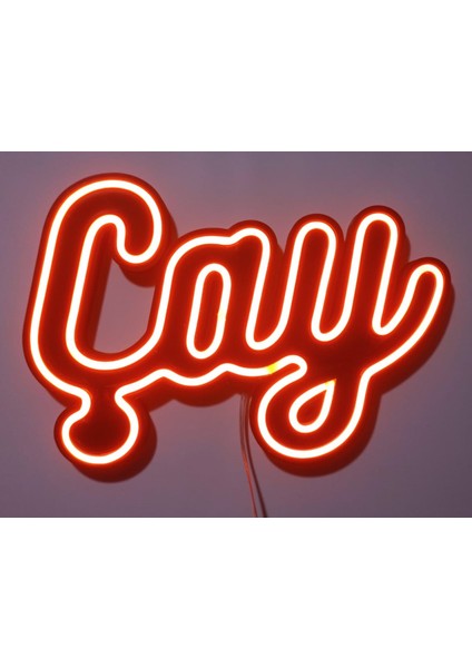 Çay Tabela Neon LED 3D Baskı