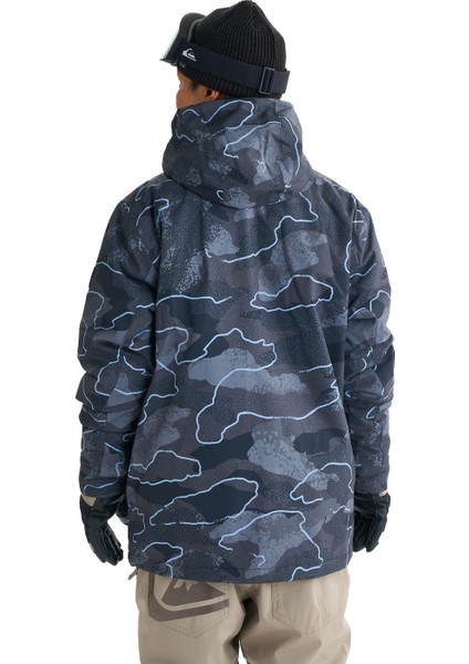 Mission Printed Block Jk Erkek Siyah Snowboard Ceketi modelleri