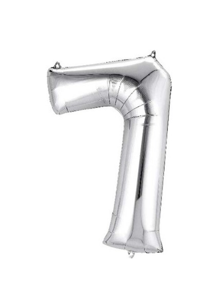 7 Numara Gümüş Folyo Balon