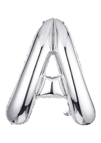 A Harfi Gümüş Folyo Balon