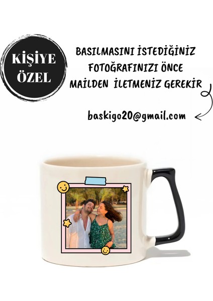 Kişiye Özel Fotoğraf Baskılı Lüks Kupa- Hediye Seramik Kupa