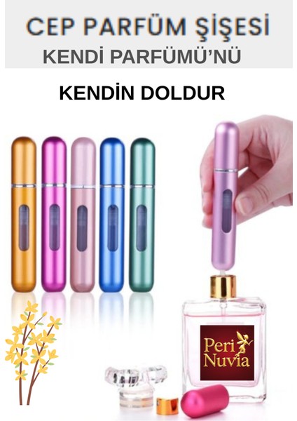Taşınabilir Cep Parfüm Şişesi-Yeniden Doldurulabilir Mini Atomizer