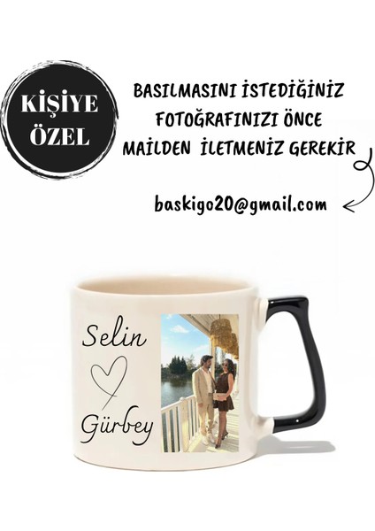 Kişiye Özel Isimli ve Fotoğraf Baskılı Lüks Kupa- Hediye Seramik Kupa