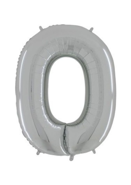 O Harfi Gümüş Folyo Balon