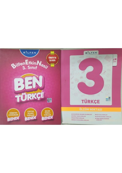 Bilfen Yayınları 3. Sınıf Türkçe Ölçüm Noktası+Ben Türkçe