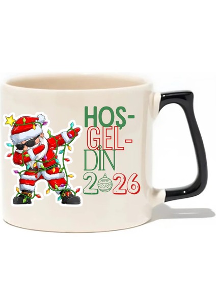 Yılbaşı/yeni Yıl/christmas Temalı Lüks Kupa - Hediye Seramik Kupa