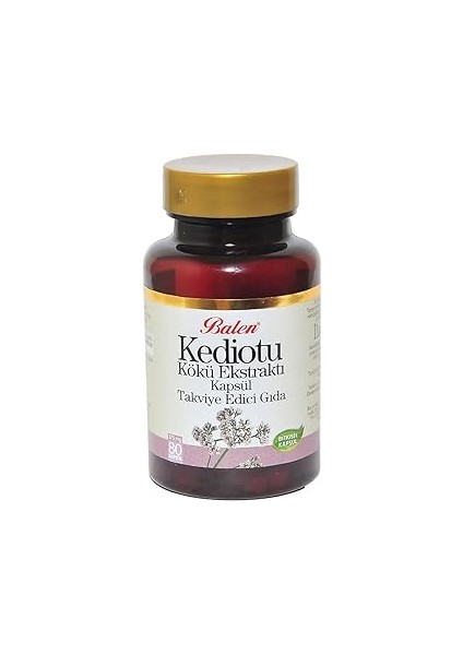Balen Kediotu Kedi Otu Kökü Ekstraktı Kapsül 80 x 375 Mg