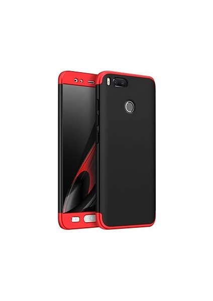 Microsonic 5x Için Kılıf Double Dip 360 Protective Siyah Kırmızı [mi 5x ile Uyumlu Kılıf