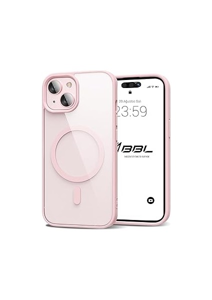 Için Kılıf Kamera Korumalı Şarj Özellikli Şeffaf Renkli Kılıf (Iphone 15 Pe