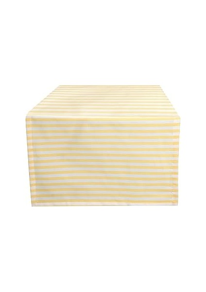 Porland Funky Sarı Çizgili Runner 50X150CM