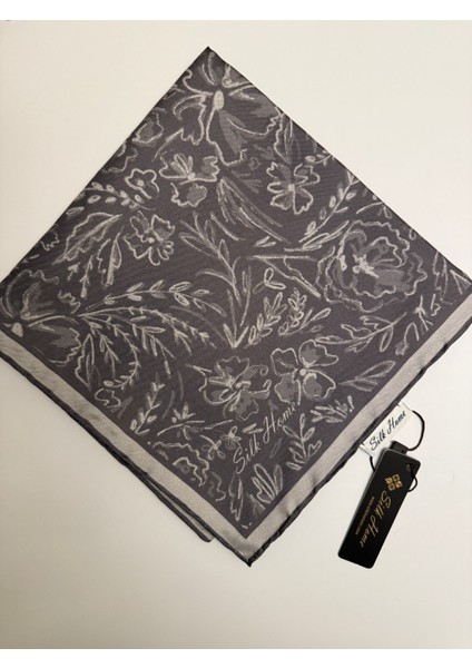 Firuze Desen Twill Ipek Eşarp