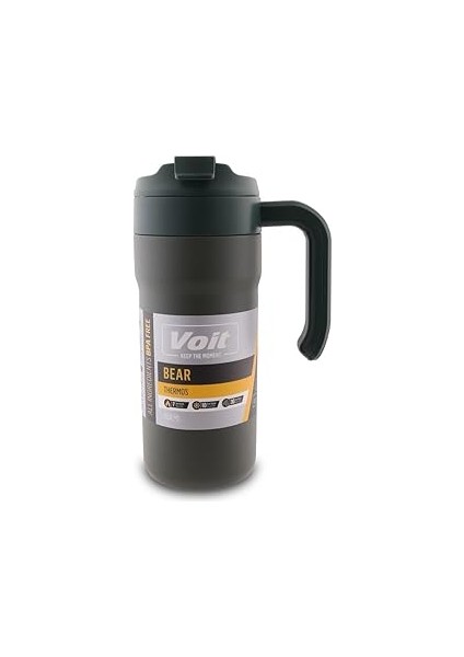Voit Voit Bear Thermos 650ML Unisex Suluk & Matara Yeşil Tek Ebat