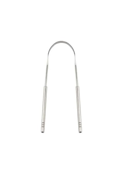 Ti̇neke Metal Dil Temizleme Dil Sıyırıcı Dil Temizleyici Gümüş Hilal Çelik Paslanmaz Hijyenik