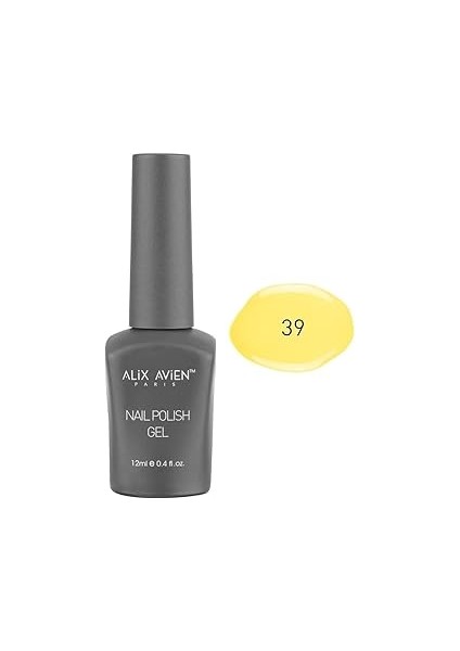 Alix Avien Uv Kalıcı Açık Sarı Oje 39 - Gel Polish - 12 ml