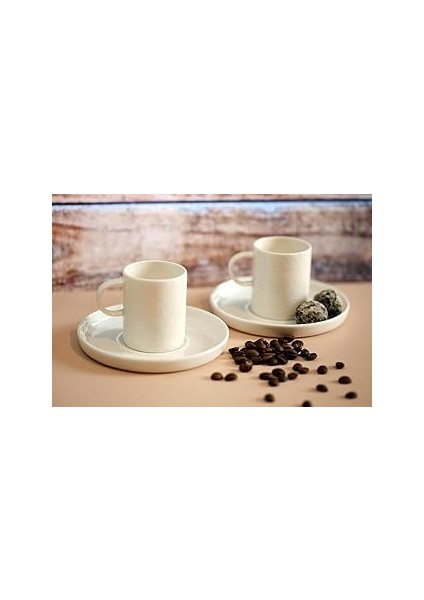 Porland Illusion Alumilite 2 Kişilik Kahve Takımı 85CC