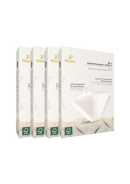 Tchibo 4 x 80 Adet Filtre Kahve Kağıdı