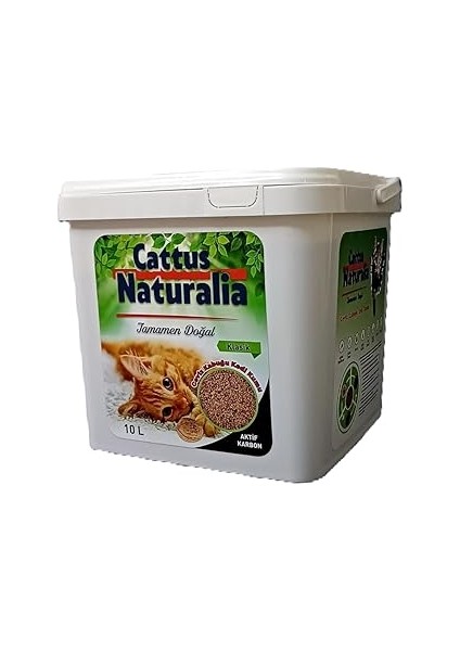 Cattus Naturalia Klasik Aktif Karbonlu, Ceviz Kabuğundan Yapılmış Doğal Kedi KUMU;%100 Organik, Toz