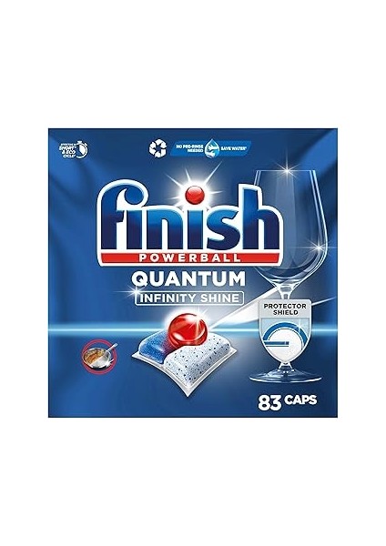 Quantum Infinity Shine 83 Kapsül Bulaşık Makinesi Deterjanı Tableti (1 x 83 Kapsül)