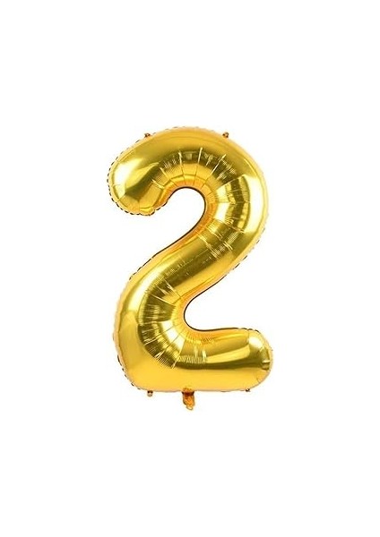 5dm 2 Rakam Folyo Renk Balon Küçük 35 cm