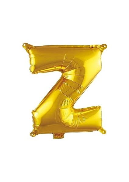 Parti̇ Vi̇tri̇ni̇ Z Harfi 16 Inç Renk Folyo Balon 36 cm (Altın)