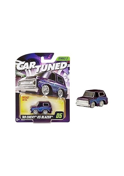 Mga Entertaintment Cartuned S3 1969 Chevy K5 Blazer - Mor Lowrider Araba