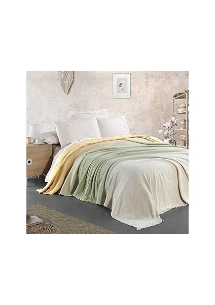 Miespiga RAINBOW%100 Pamuklu Degrade Jakarlı Dokuma Battal Boy (King Size) 240X260CM Antialerjik Ne