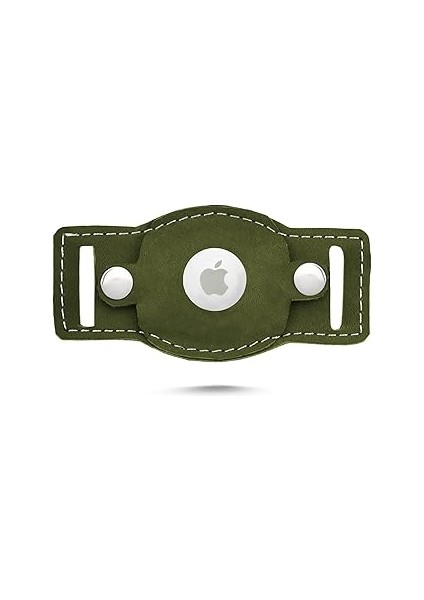 Kanibey Monchin Gerçek Deri Army Green Tag Kılıf (Gümüş Detaylı) Yeşil L