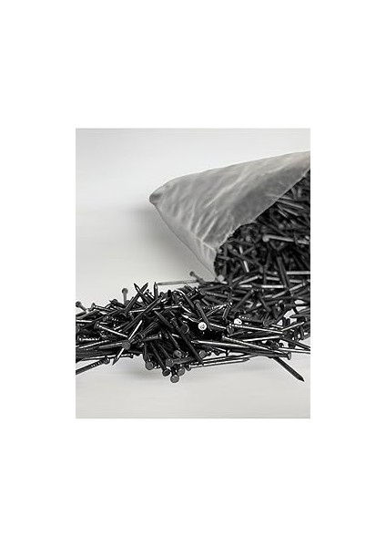 Gürbüz Filografi Siyah Renkli Düz Baş 250 Gram Filografi Çivisi