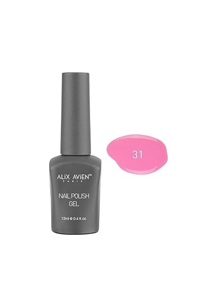 Alix Avien Uv Kalıcı Şeker Pembe Oje 31 - Gel Polish - 12 ml