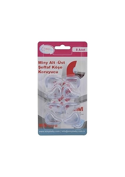 Miny Baby Şeffaf Köşe Koruyucu (8 Adet)