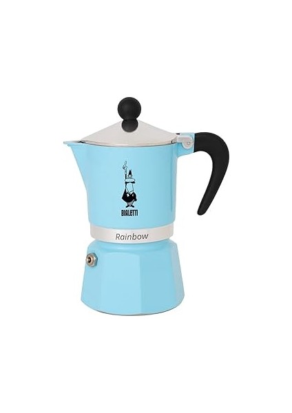 5041 Rainbow Espresso Pişirici, Alüminyum, Açık Mavi, 1 Fincan