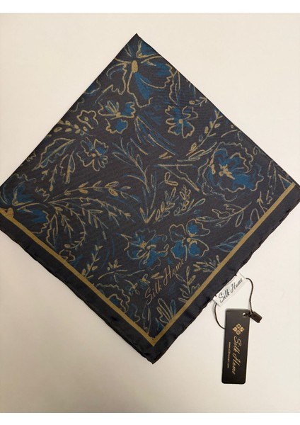 Firuze Desen Twill Ipek Eşarp