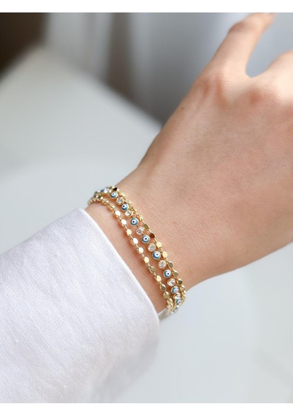 Çelik 3lü Nazar Bileklik