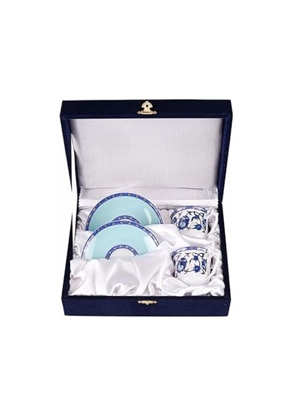 Porland 04POR019275 Saraylı 4 Parça Kahve Takımı