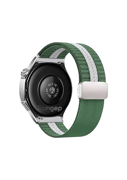 Rongep ile Uyumlu Metal Bağlantılı Weaved Loop 22MM Kordon Gt5/gt5 Pro/gt4/gt3/gt3 Pro/gt2/g