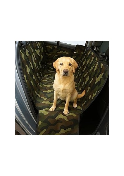Araç / Oto Içi Arka Koltuk Köpek Örtüsü- Kamuflaj Desenli