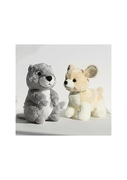 Neşeli Peluş Kankalar 2'li Peluş Oyuncak Seti, Yumuşak Polyester, 25-45 Cm, Ce Sertifikalı, 6 Farkl