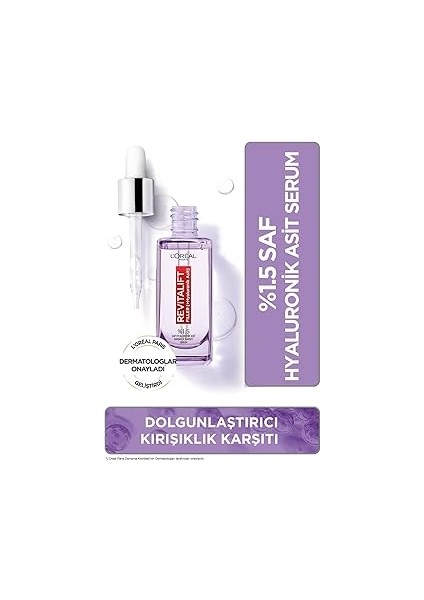 L'oréal Paris Revitalift Filler %1.5 Saf Hyaluronik Asit Içeren Kırışıklık Karşıtı Serum 30 ml