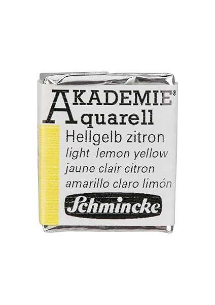 Schmincke Akademie Aquarell Yarım Tablet Sulu Boya 222 Light Lemon Yellow