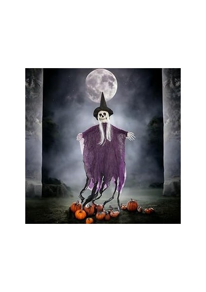 Halloween Dekorati̇f Şapkali Iskelet 100CM AST6781