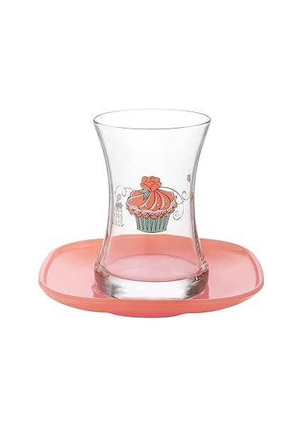 Cupcake 12'li Çay Seti