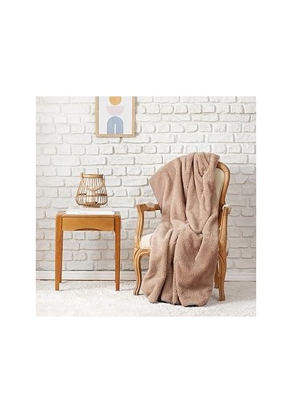 Faye Bej Tv Battaniyesi 115X160 cm