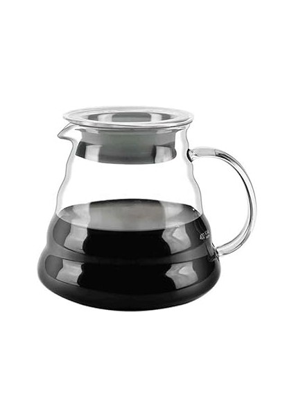 Epinox Cam Drip Kahve Servis Sürahisi - Drip Coffee Server - 600 ml - Isıya Dayanıklı Borosilikat C